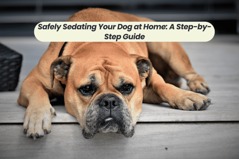 Safely Sedating Your Dog at Home: A Step-by-Step Guide